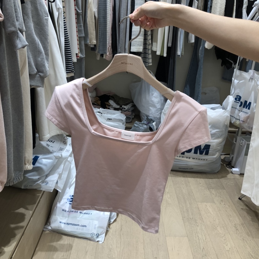 MEMOIRE韓國直郵女裝新品職業熱賣推薦休閑26春夏人氣T恤MEMOIRET恤圖色1