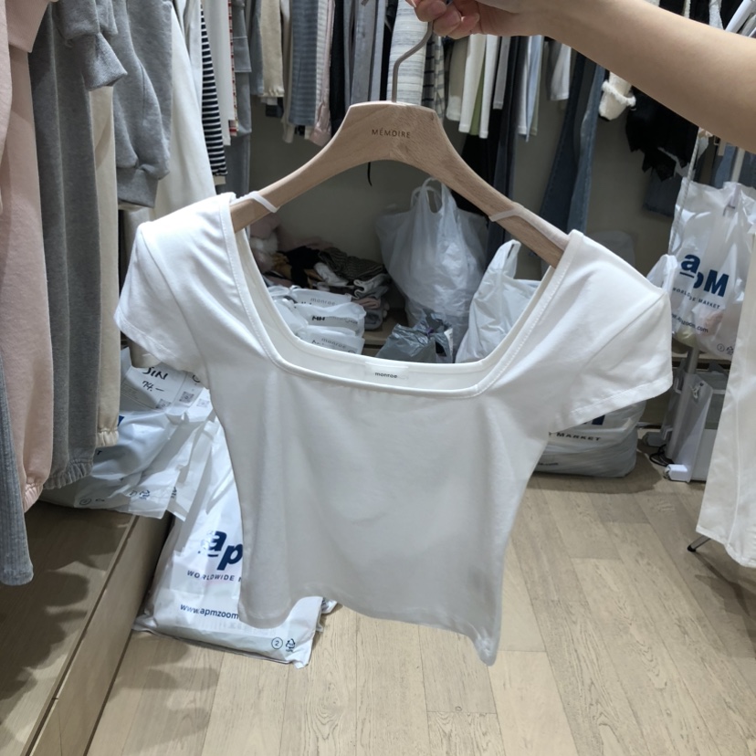 MEMOIRE韓國直郵女裝新品職業熱賣推薦休閑26春夏人氣T恤MEMOIRET恤圖色2