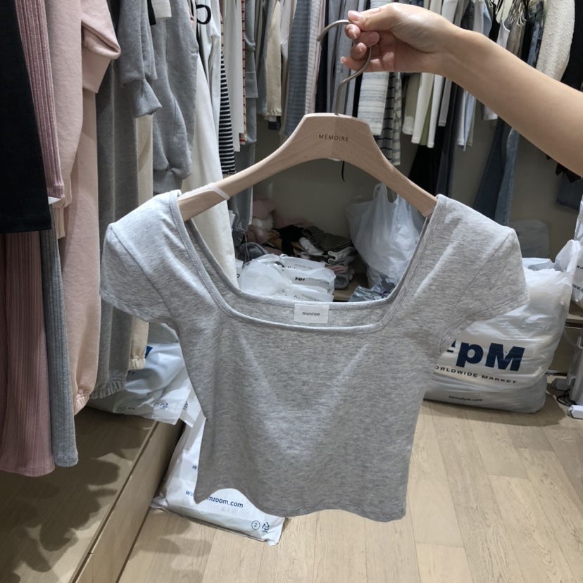 MEMOIRE韓國直郵女裝新品職業熱賣推薦休閑26春夏人氣T恤MEMOIRET恤圖色4