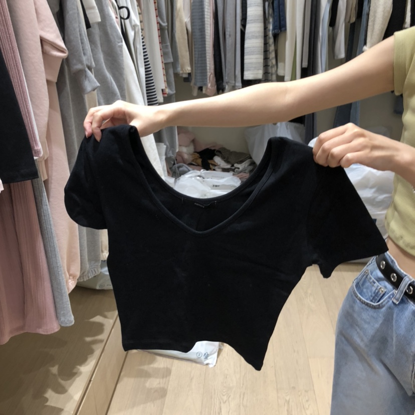 MEMOIRE韓國直郵女裝新品人氣時尚推薦職業26春夏熱賣T恤MEMOIRET恤圖色3