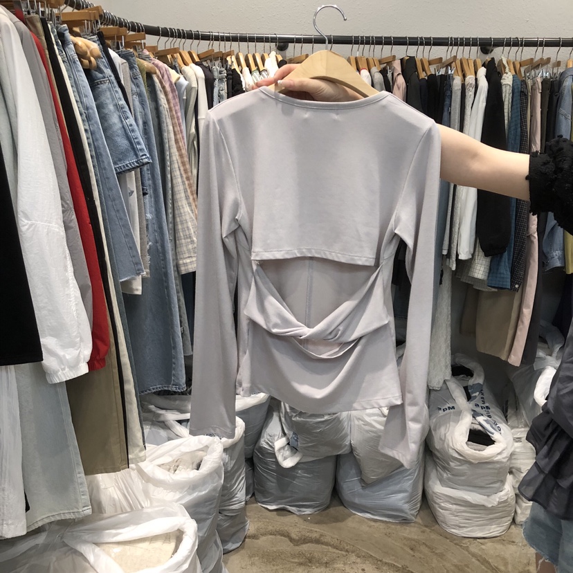 ALMOND PEPE韓國東大門代購女士新款人氣時尚職業長袖T恤ALMOND PEPE長袖T恤