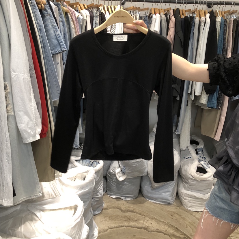 ALMOND PEPE韓國東大門代購女士新款人氣時尚職業長袖T恤ALMOND PEPE長袖T恤圖色2