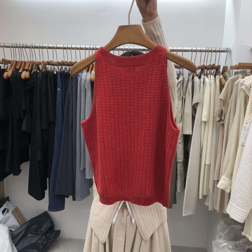 DRESS ROOM韓國直郵實拍女士新款熱賣人氣吊帶背心華夫格DRESS ROOM吊帶/背心