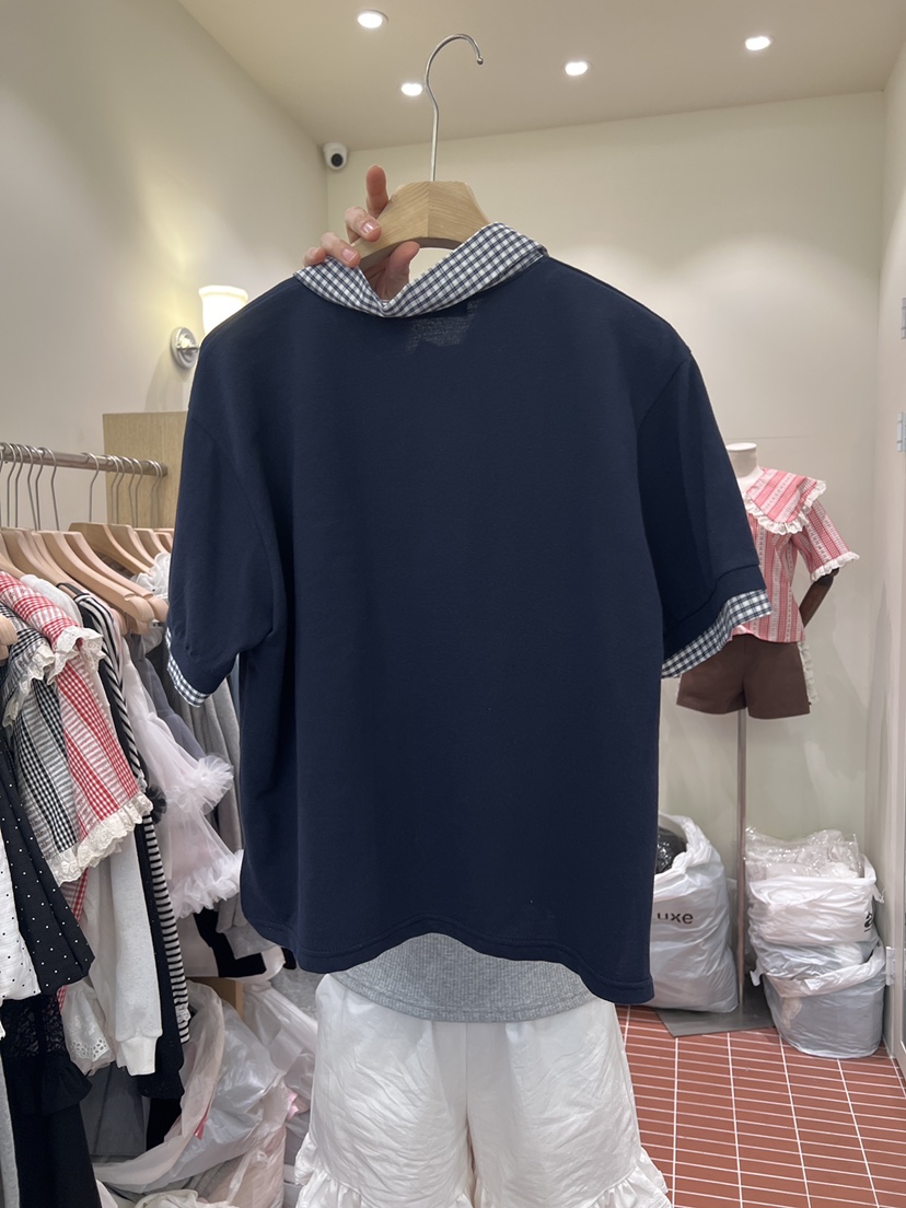 BE&amp;BE韓國直郵女裝新款26春夏真品人氣熱賣職業休閑T恤BE&beT恤