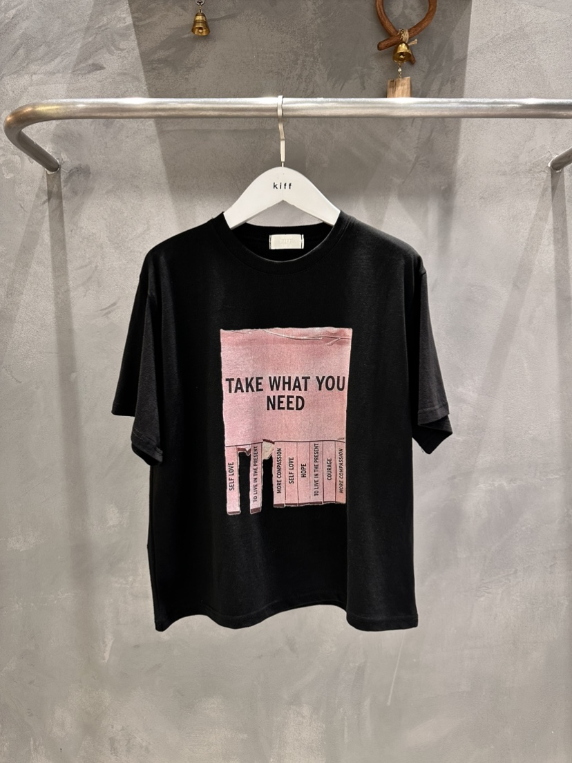KIFF東大門代購女裝新款26春夏時尚真品熱賣人氣職業休閑T恤KIFFT恤圖色2