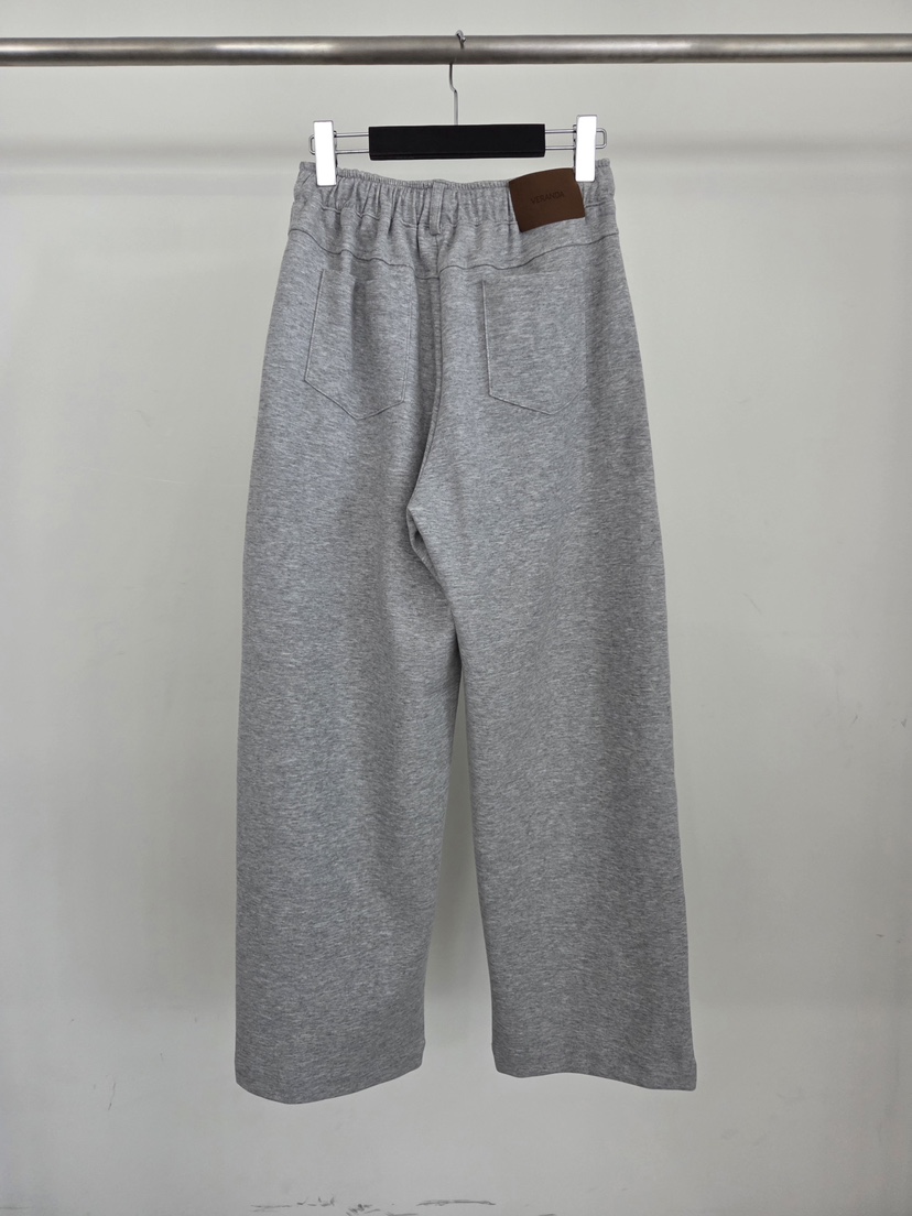 VERANDA韓國代購女士新品推薦人氣時尚26春夏休閑褲毛圈布VERANDA休閑褲