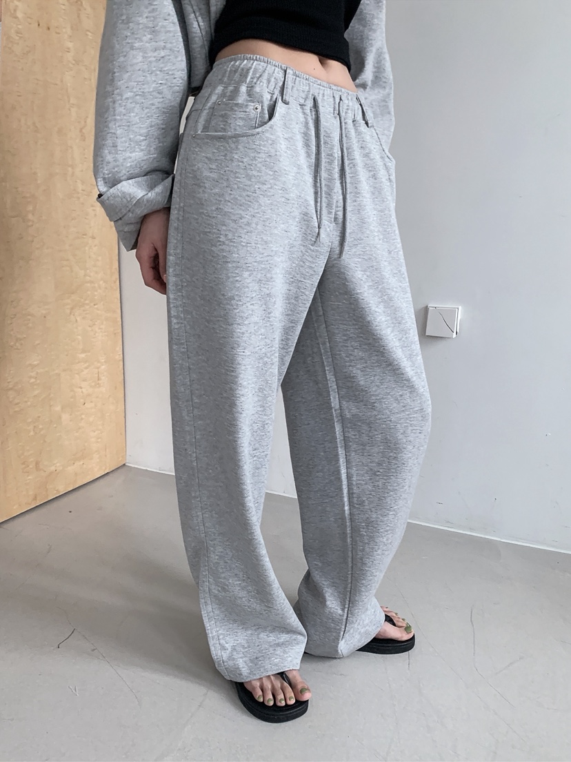 VERANDA韓國代購女士新品推薦人氣時尚26春夏休閑褲毛圈布VERANDA休閑褲