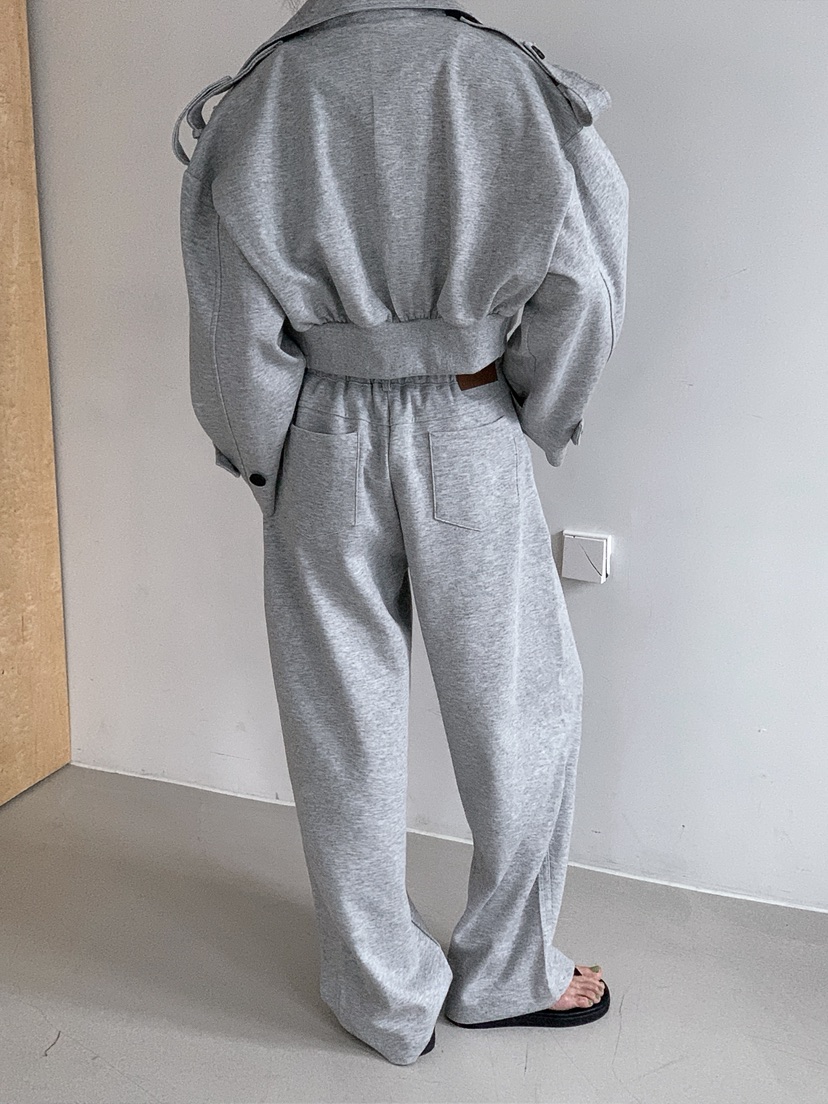 VERANDA韓國代購女士新品推薦人氣時尚26春夏休閑褲毛圈布VERANDA休閑褲