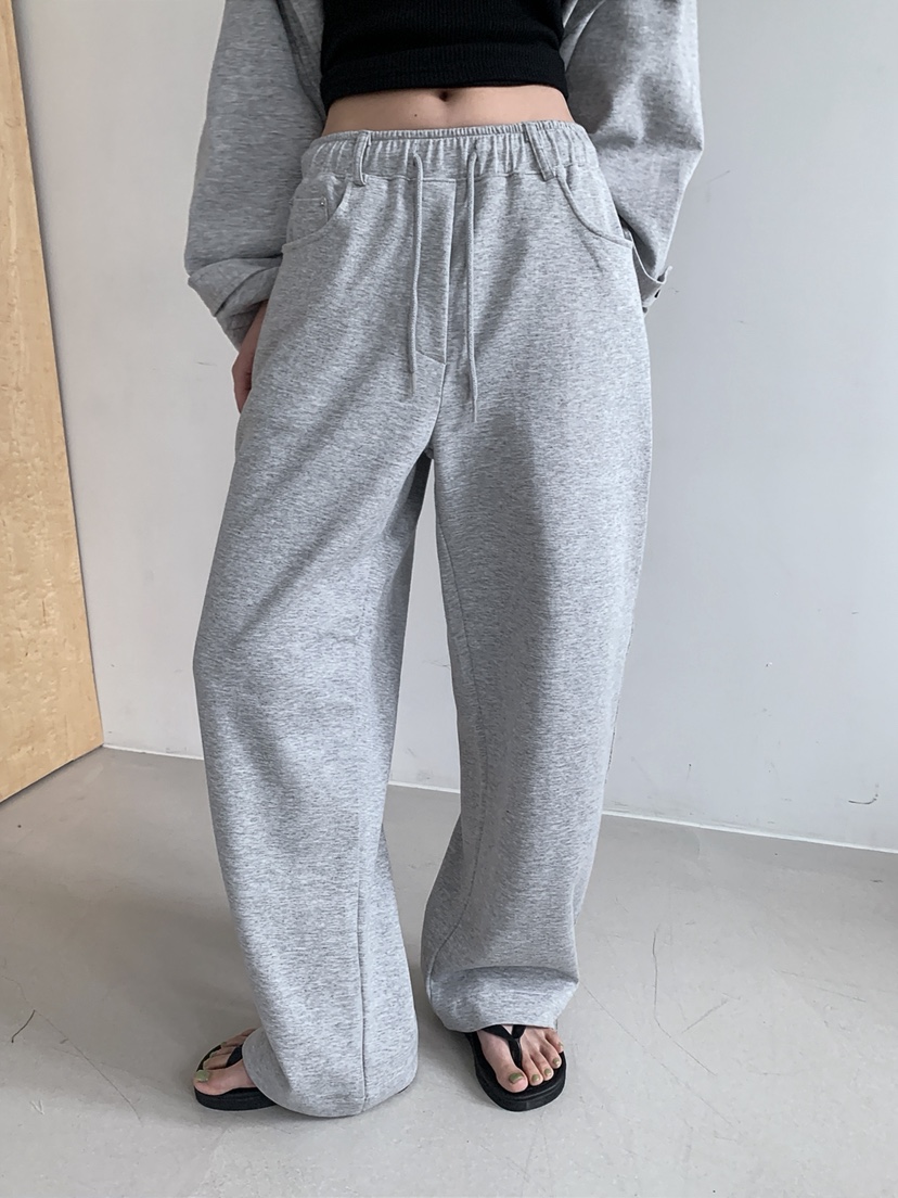 VERANDA韓國代購女士新品推薦人氣時尚26春夏休閑褲毛圈布VERANDA休閑褲