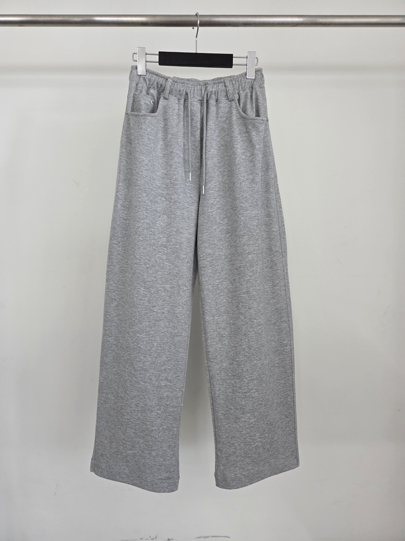 VERANDA韓國代購女士新品推薦人氣時尚26春夏休閑褲毛圈布VERANDA休閑褲圖色1