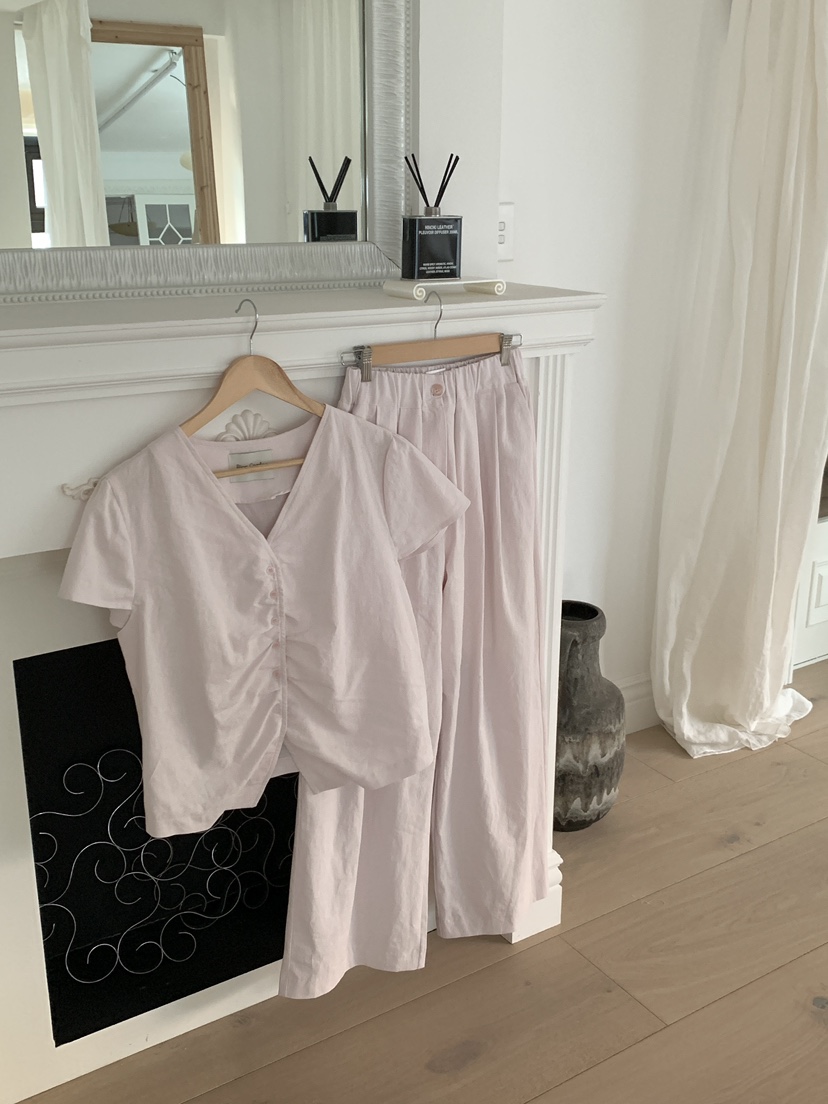 BIEN GARDER韓國代購女裝新品推薦26春夏真品套裝亞麻布BIEN GARDER套裝