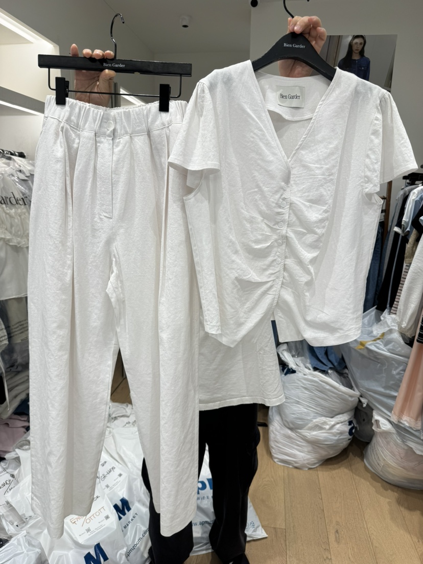 BIEN GARDER韓國代購女裝新品推薦26春夏真品套裝亞麻布BIEN GARDER套裝圖色3