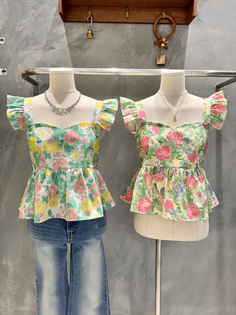 KIFF東大門實拍女士新款人氣真品26春夏休閑吊帶背心花朵KIFF吊帶/背心