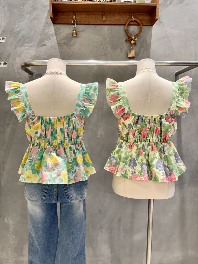 KIFF東大門實拍女士新款人氣真品26春夏休閑吊帶背心花朵KIFF吊帶/背心