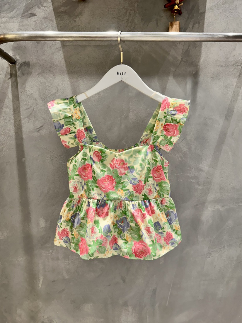KIFF東大門實拍女士新款人氣真品26春夏休閑吊帶背心花朵KIFF吊帶/背心