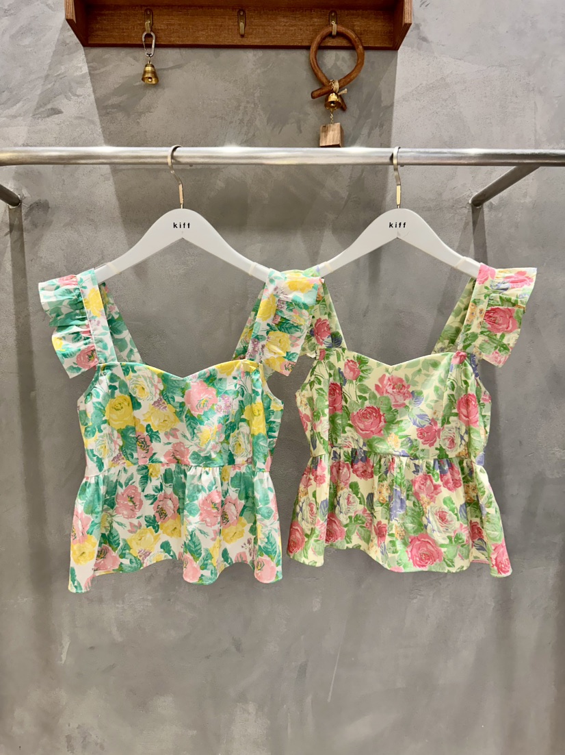 KIFF東大門實拍女士新款人氣真品26春夏休閑吊帶背心花朵KIFF吊帶/背心