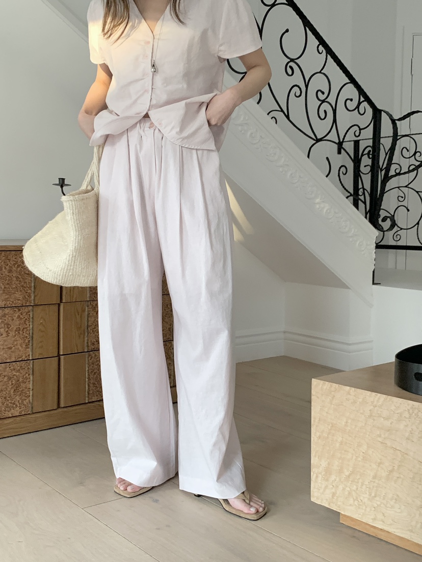 BIEN GARDER東大門代購女裝新品真品時尚休閑休閑褲亞麻BIEN GARDER休閑褲