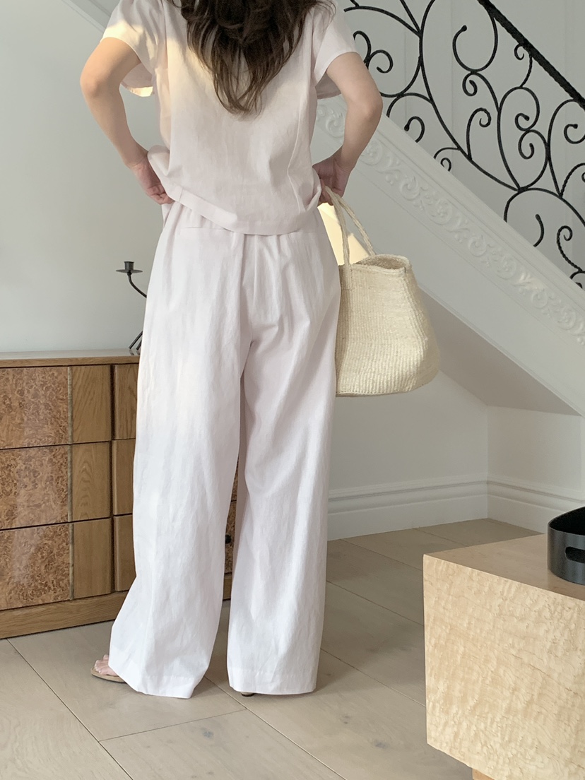 BIEN GARDER東大門代購女裝新品真品時尚休閑休閑褲亞麻BIEN GARDER休閑褲