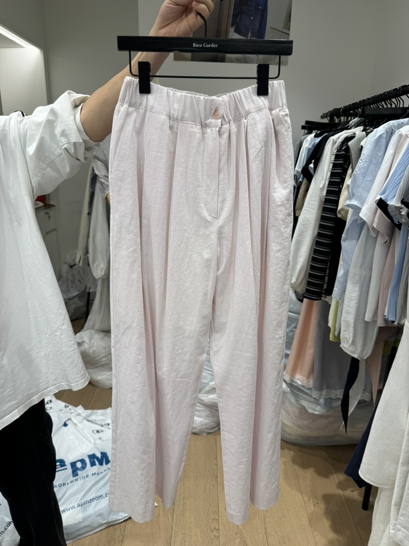BIEN GARDER東大門代購女裝新品真品時尚休閑休閑褲亞麻BIEN GARDER休閑褲圖色1