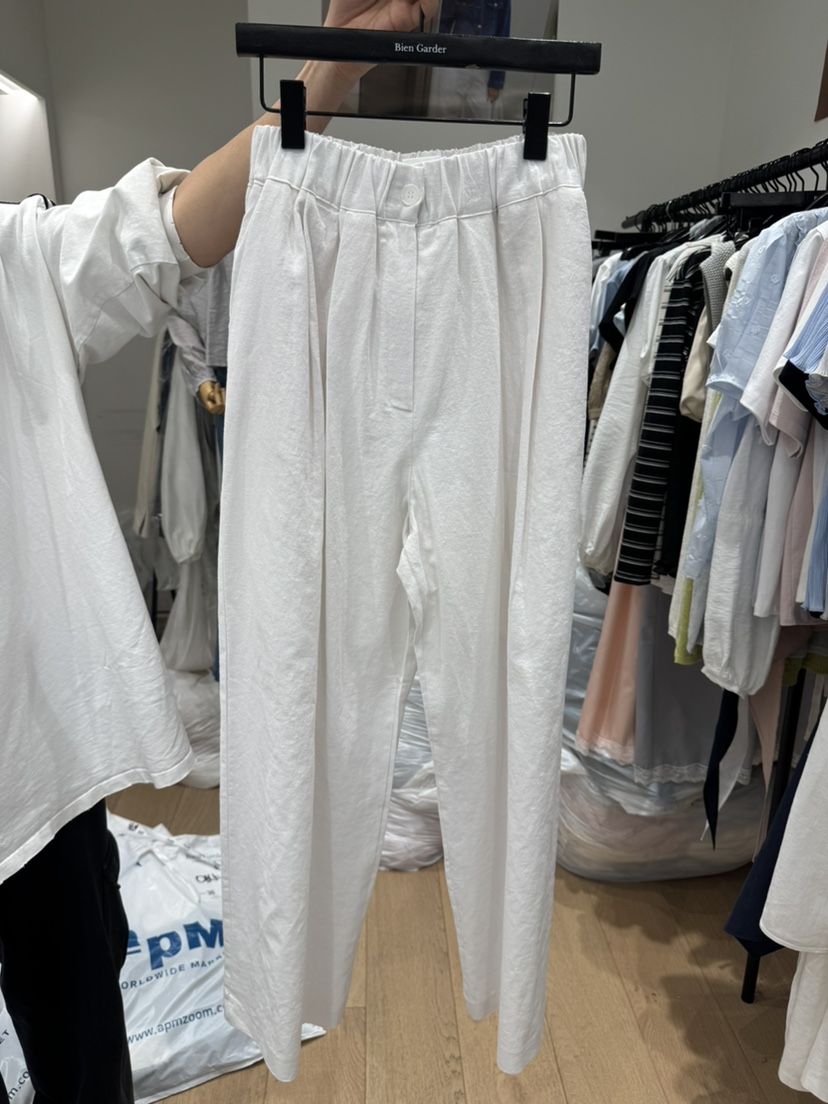 BIEN GARDER東大門代購女裝新品真品時尚休閑休閑褲亞麻BIEN GARDER休閑褲圖色2