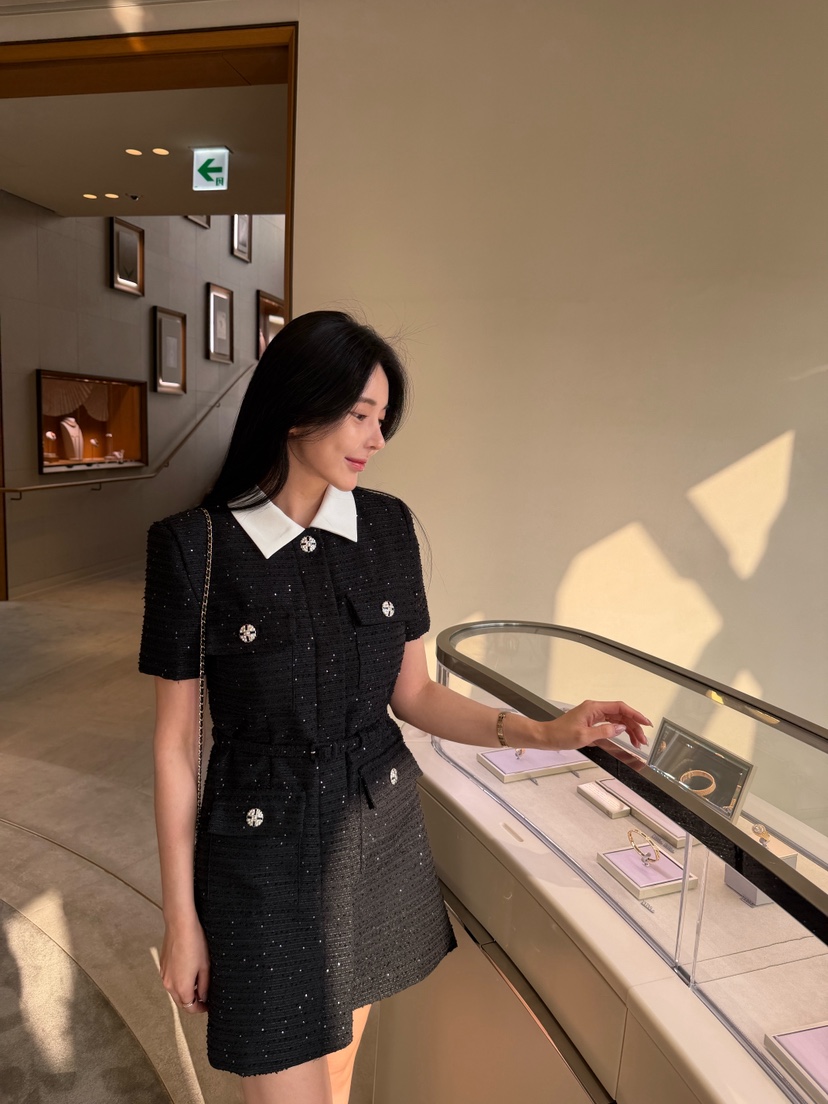 LAVIEU韓國代購女裝新品人氣真品推薦職業熱賣連衣裙含腰帶LAVIEU連衣裙