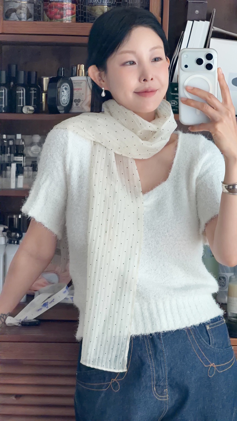 MILUI韓國直郵女士新品熱賣推薦26春夏時尚職業圍巾披肩圍巾MILUI圍巾/披肩