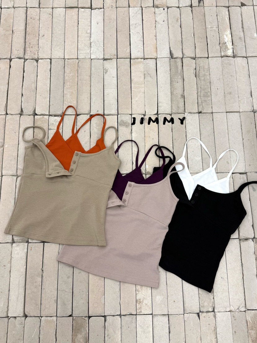 JIMMY東大門代購女裝新款人氣職業真品推薦時尚26春夏吊帶背心JIMMY/REMAKE吊帶/背心