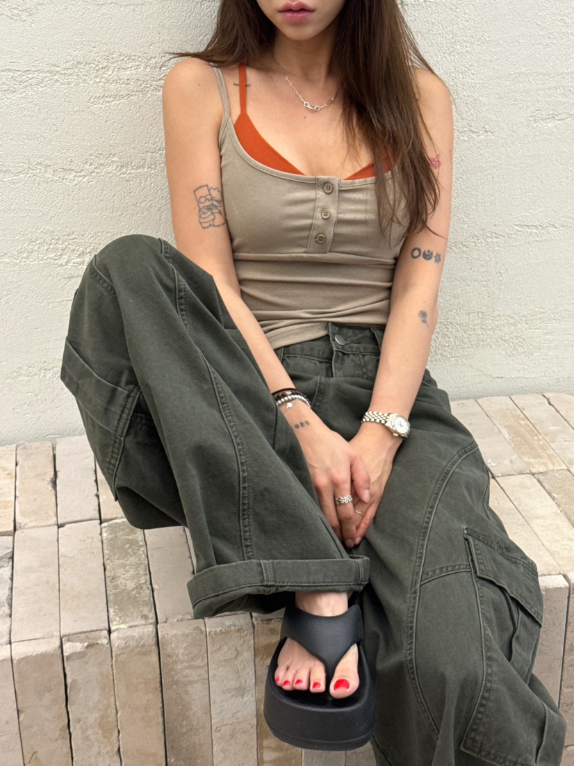 JIMMY東大門代購女裝新款人氣職業真品推薦時尚26春夏吊帶背心JIMMY/REMAKE吊帶/背心