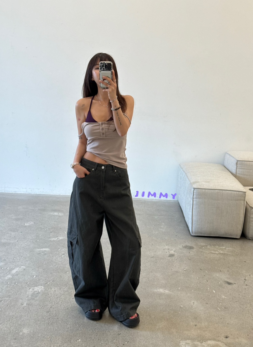 JIMMY東大門代購女裝新款人氣職業真品推薦時尚26春夏吊帶背心JIMMY/REMAKE吊帶/背心