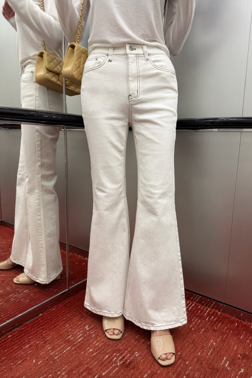 LAVIEU韓國直郵女士新品推薦26春夏熱賣真品休閑褲喇叭長款LAVIEU休閑褲