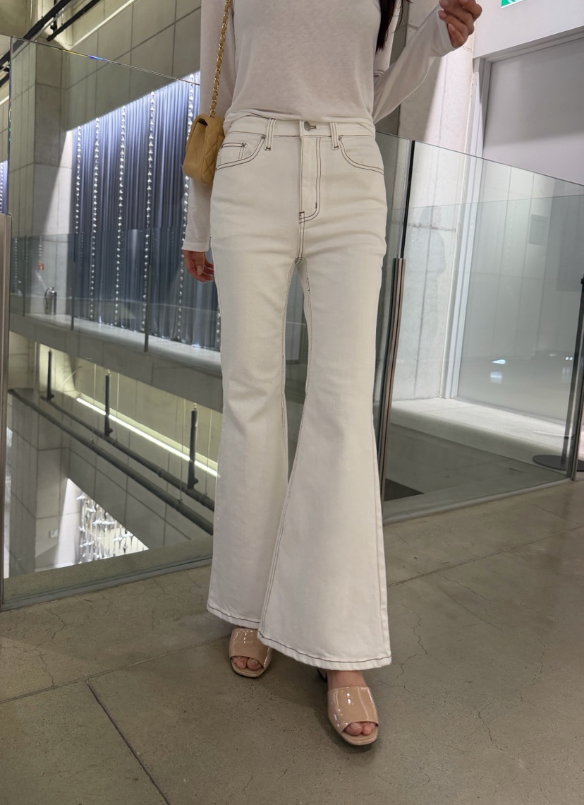 LAVIEU韓國直郵女士新品推薦26春夏熱賣真品休閑褲喇叭長款LAVIEU休閑褲