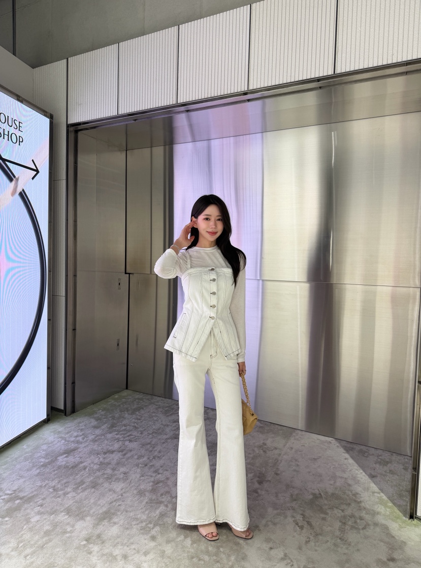 LAVIEU韓國直郵女士新品推薦26春夏熱賣真品休閑褲喇叭長款LAVIEU休閑褲