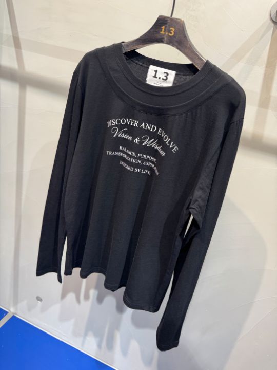 1.3韓國直郵女士新款時尚人氣熱賣休閑推薦職業真品長袖T恤1.3長袖T恤