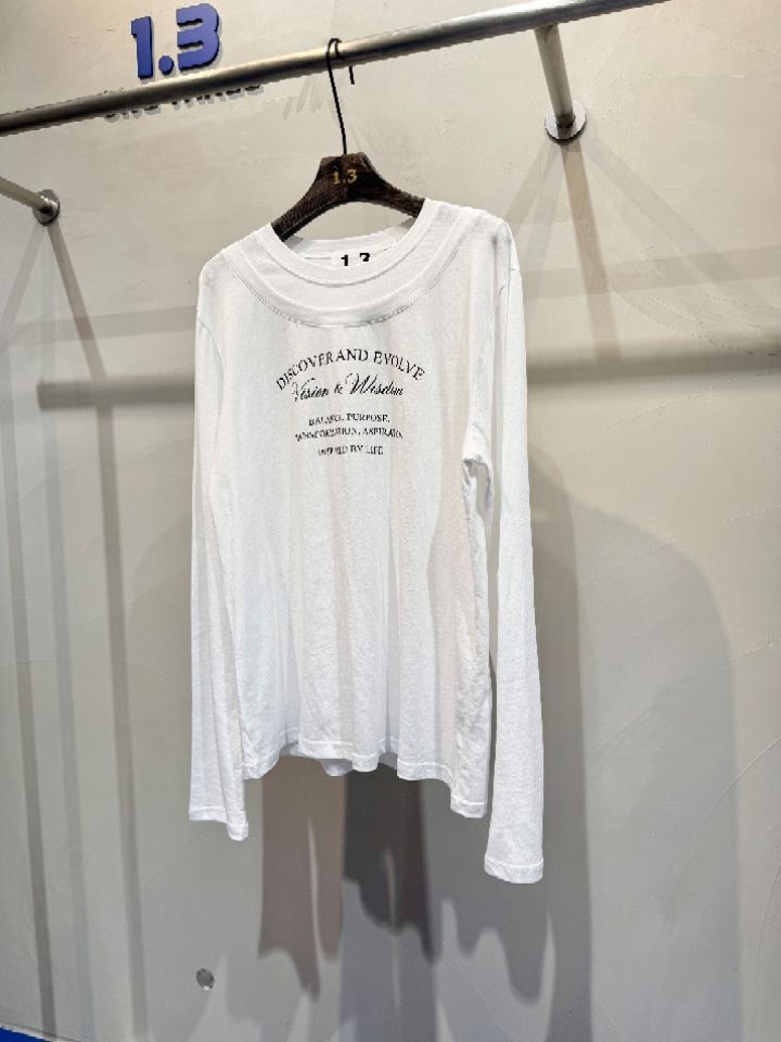 1.3韓國直郵女士新款時尚人氣熱賣休閑推薦職業真品長袖T恤1.3長袖T恤