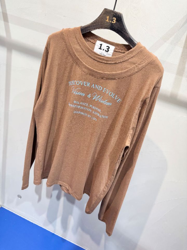 1.3韓國直郵女士新款時尚人氣熱賣休閑推薦職業真品長袖T恤1.3長袖T恤