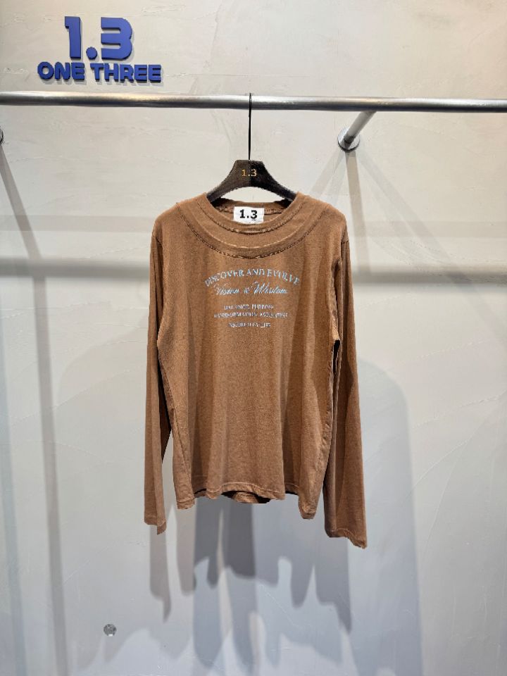 1.3韓國直郵女士新款時尚人氣熱賣休閑推薦職業真品長袖T恤1.3長袖T恤圖色3