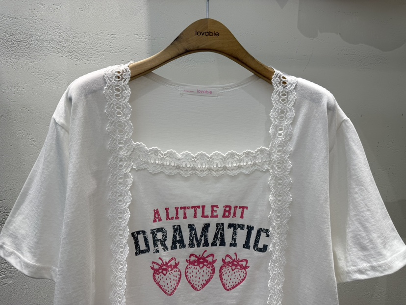 LOVABLE東大門直郵女士新品推薦休閑熱賣26春夏職業人氣T恤LOVABLET恤