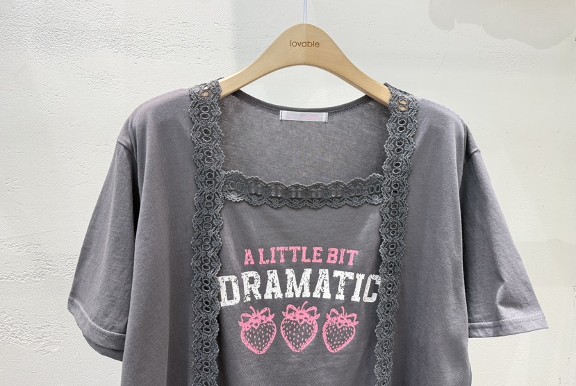 LOVABLE東大門直郵女士新品推薦休閑熱賣26春夏職業人氣T恤LOVABLET恤