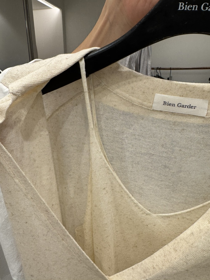 BIEN GARDER東大門代購女士新款熱賣針織衫不含吊帶亞麻布BIEN GARDER針織衫