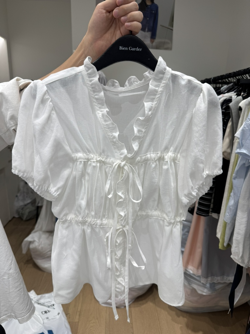 BIEN GARDER東大門代購女士新品真品26春夏休閑襯衫蕾絲衫BIEN GARDER襯衫/蕾絲衫圖色1