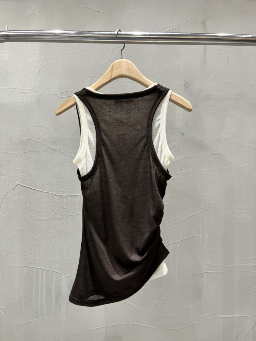 INSSENSE-A韓國直郵女士新款26春夏時尚真品吊帶背心褶皺INSSENSE-A吊帶/背心