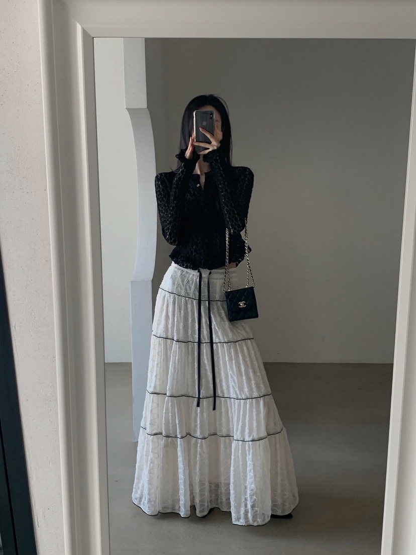 VERANDA韓國直郵女裝新款休閑真品時尚推薦襯衫蕾絲衫蕾絲花VERANDA襯衫/蕾絲衫