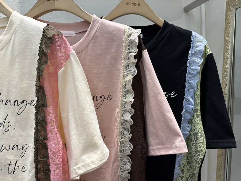 LOVABLE東大門直郵女裝新款26春夏人氣休閑職業時尚熱賣T恤LOVABLET恤