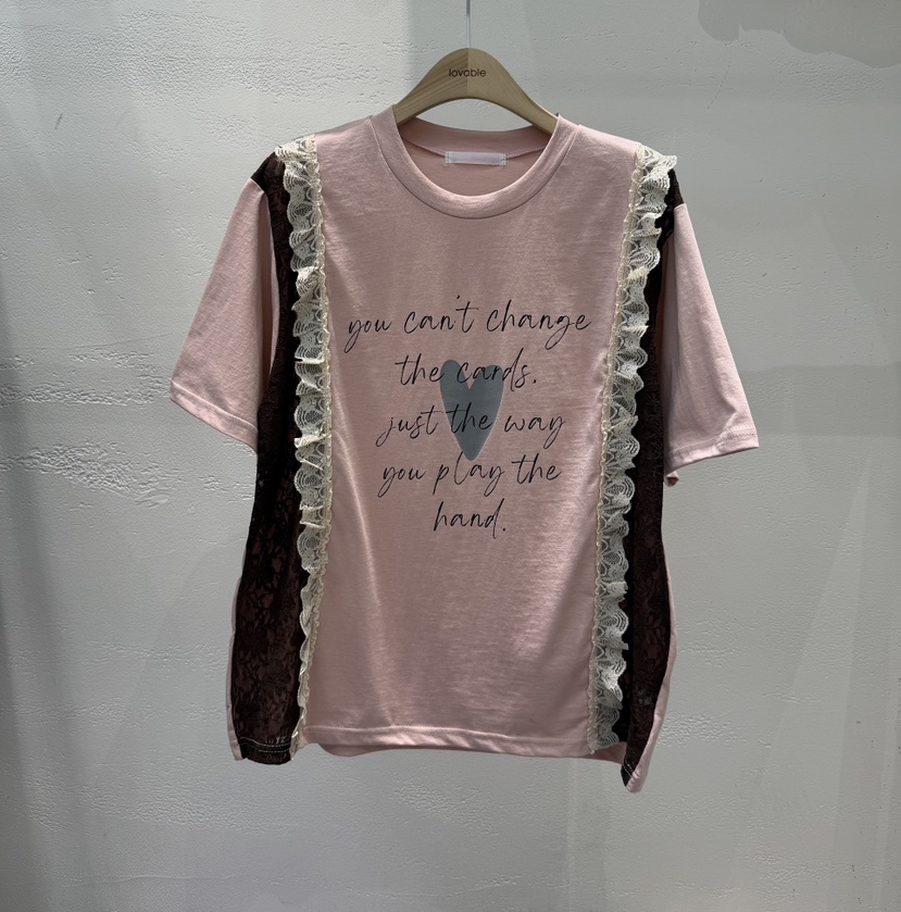 LOVABLE東大門直郵女裝新款26春夏人氣休閑職業時尚熱賣T恤LOVABLET恤圖色2