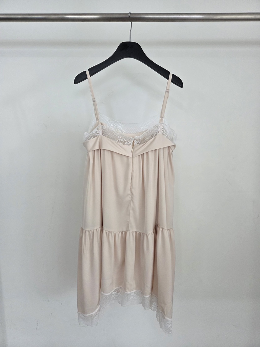 VERANDA韓國代購女士新品26春夏時尚推薦真品連衣裙蕾絲褶皺VERANDA連衣裙