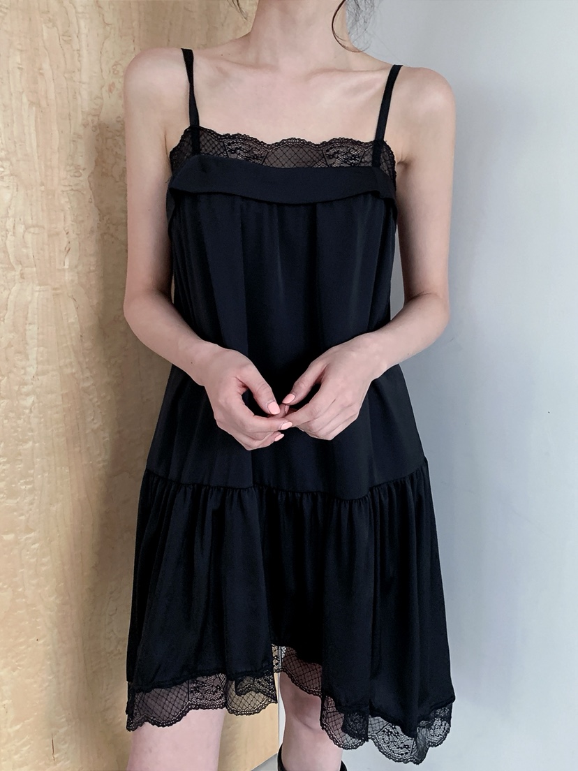 VERANDA韓國代購女士新品26春夏時尚推薦真品連衣裙蕾絲褶皺VERANDA連衣裙