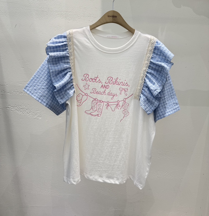 LOVABLE東大門實拍女裝新款熱賣職業26春夏真品時尚休閑T恤LOVABLET恤圖色2