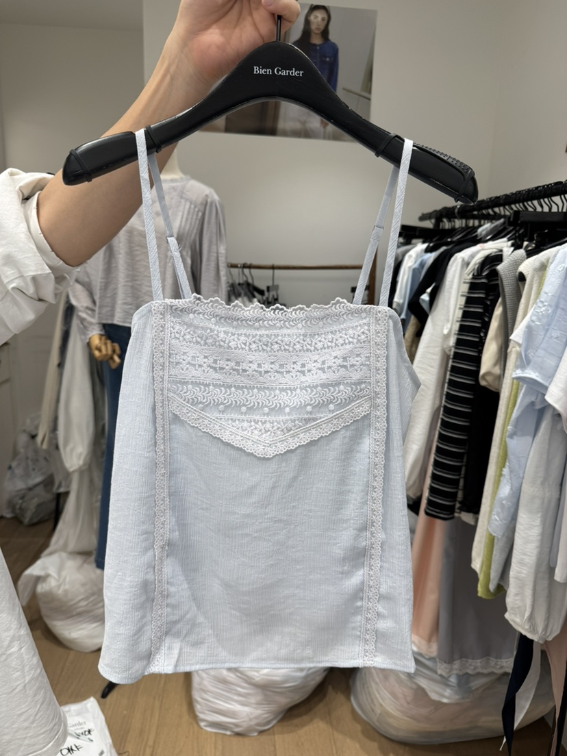 BIEN GARDER韓國直郵女裝新款時尚人氣休閑吊帶背心褶皺BIEN GARDER吊帶/背心圖色2