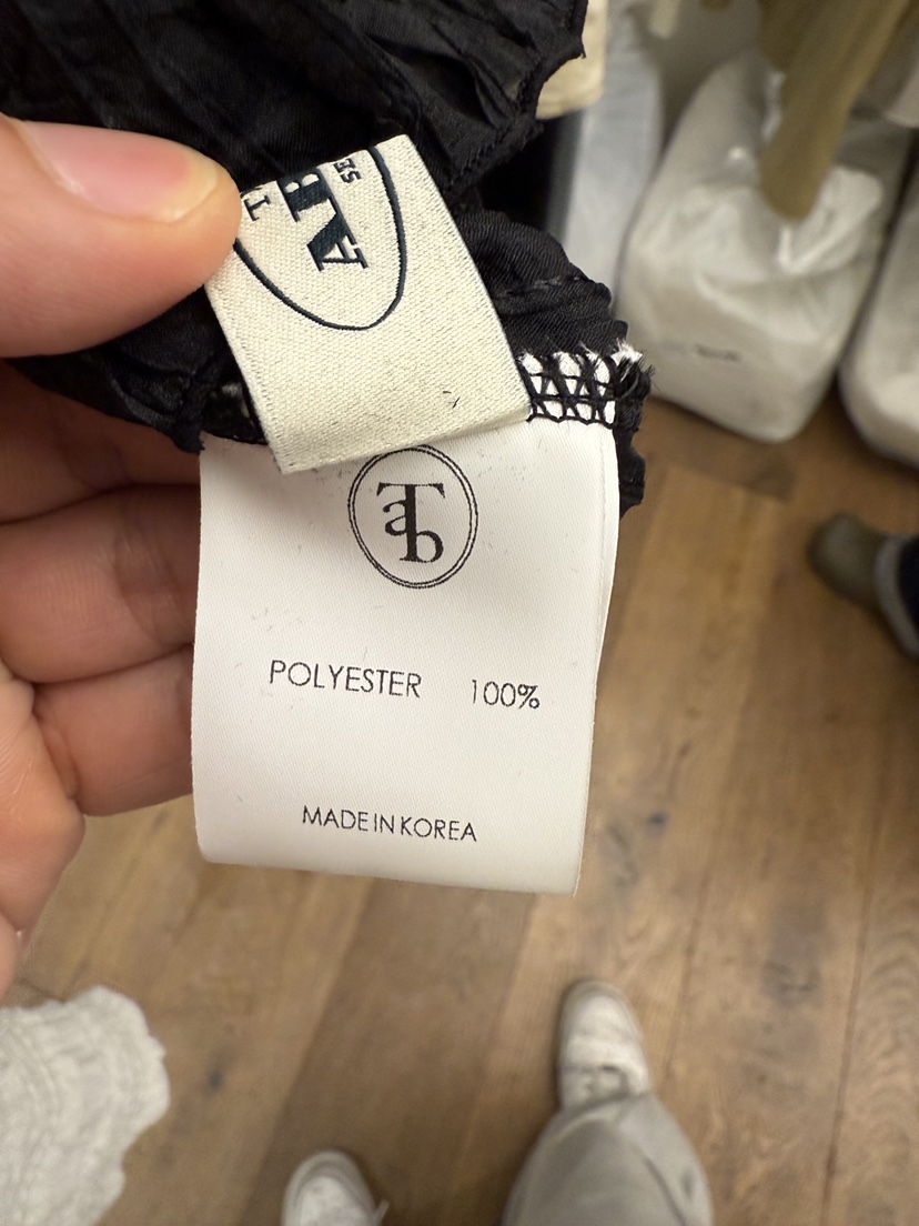 THE ABLE韓國直郵女裝新品時尚職業真品襯衫蕾絲衫手工褶裥THE ABLE/TA襯衫/蕾絲衫