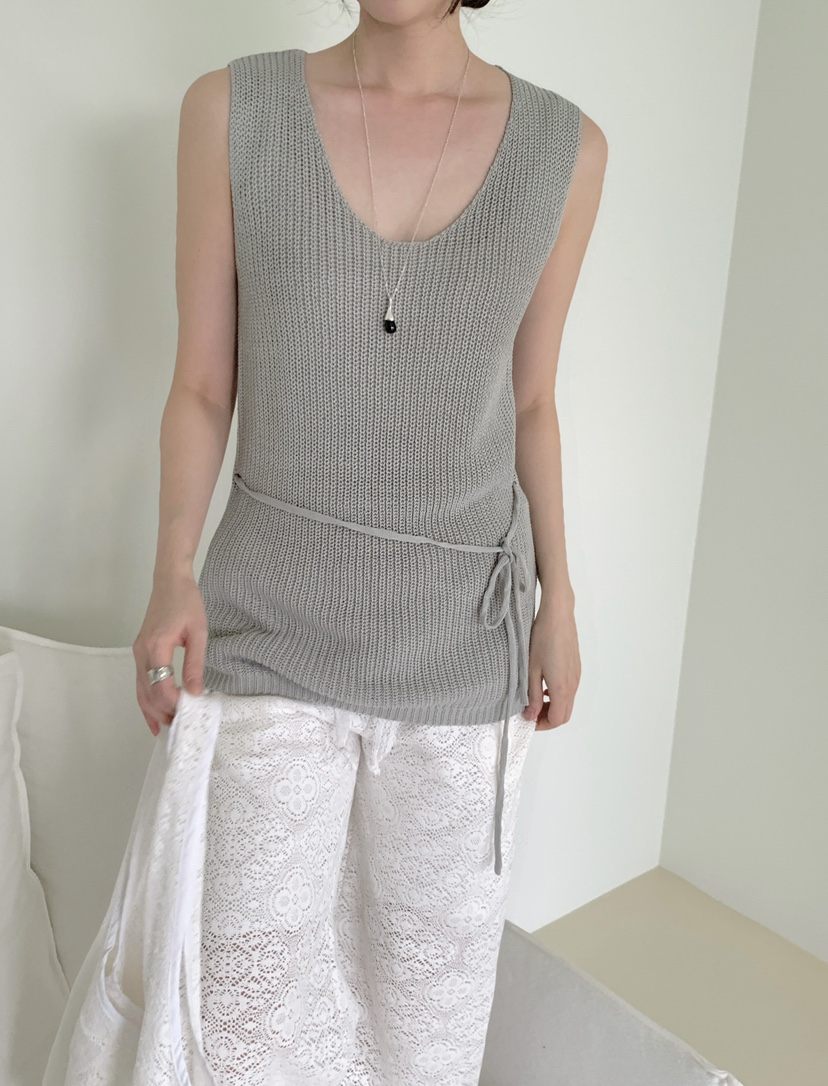 BIEN GARDER東大門代購女裝新款推薦真品吊帶背心含腰繩BIEN GARDER吊帶/背心